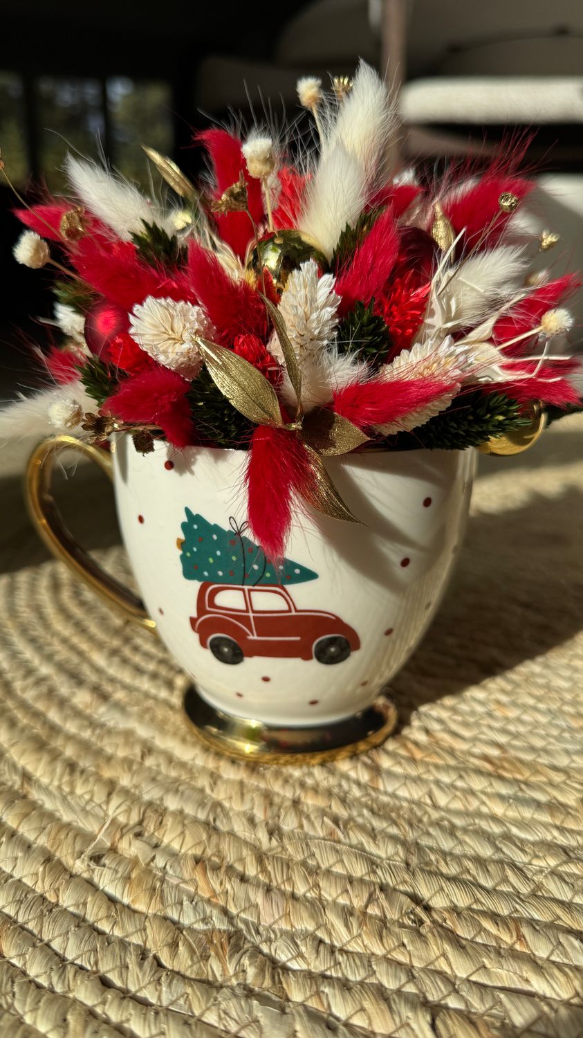 Kerst flowercup - auto