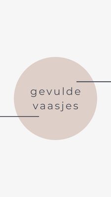 Gevulde vaasjes