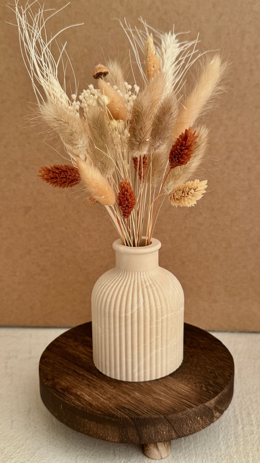 Mien met droogbloemen