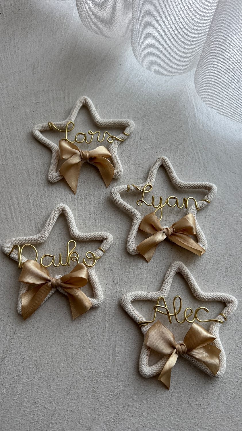 Kerstdecoratie met naam