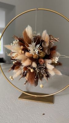 Bloemenwolk herfst - cirkel diameter 25 cm