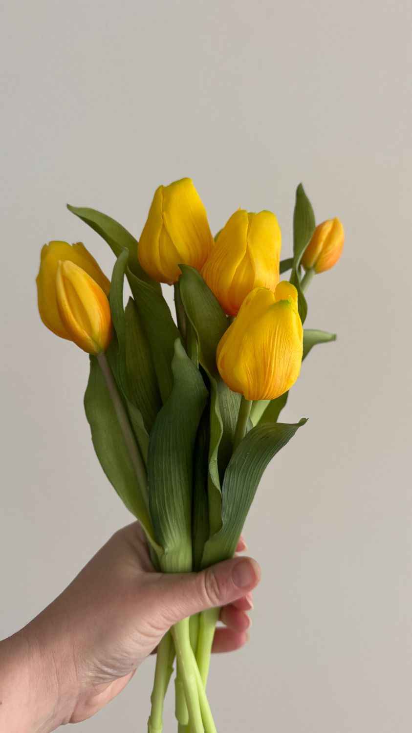 Boeket tulpen geel