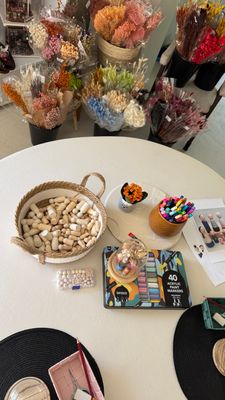 Workshop Stolp met droogbloemen