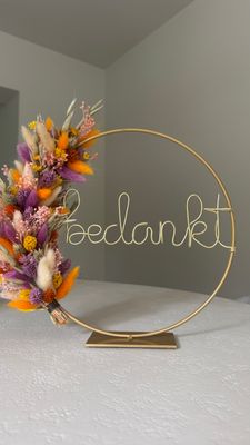 Workshop Flowerhoop met draadnaam - donderdag 29 okt. 19.30u
