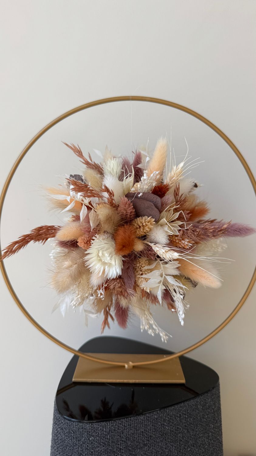 Bloemenwolk dreamy - cirkel diameter 25 cm