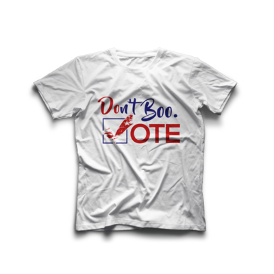 Don't Boo. VOTE T-shirt (white)