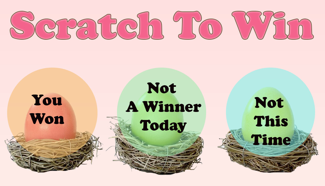 Easter Scratch off card Game