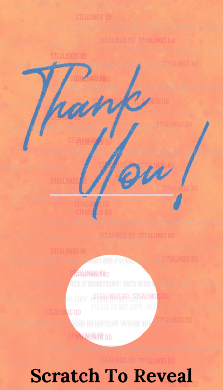 Customer Appreciation Scratch off card