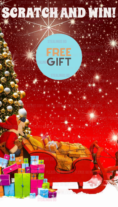 Christmas Scratch off card
