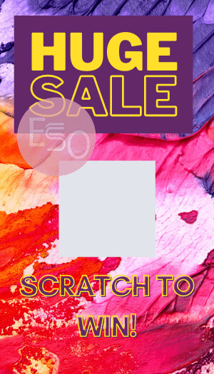 Customer Appreciation Sale Scratch off card