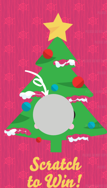 Christmas  Scratch off card,