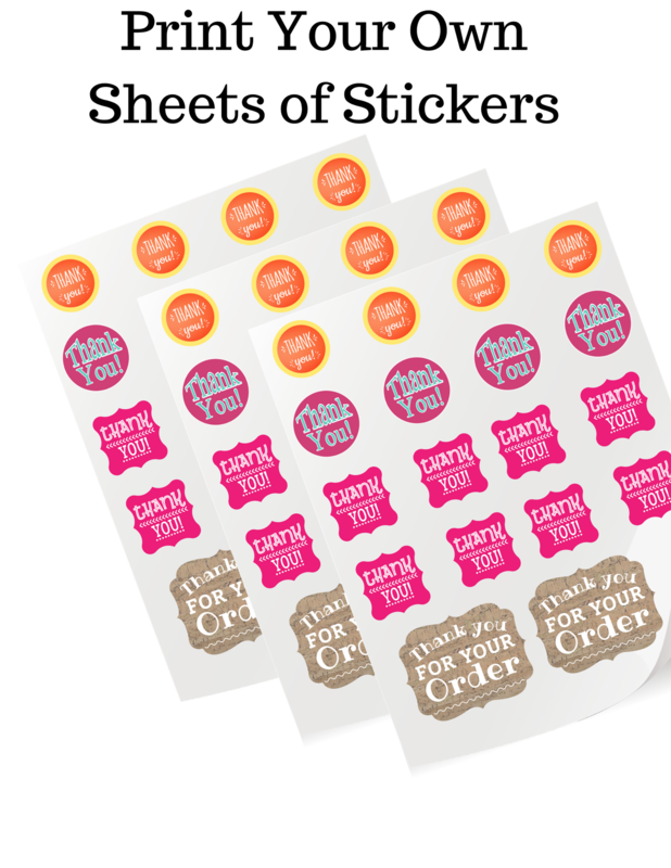 Thank you Stickers Thank you Stickers