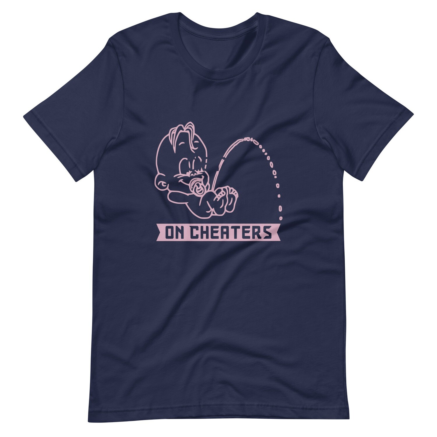 P on cheaters- Divorce support t-shirt, Color: Navy, Size: S