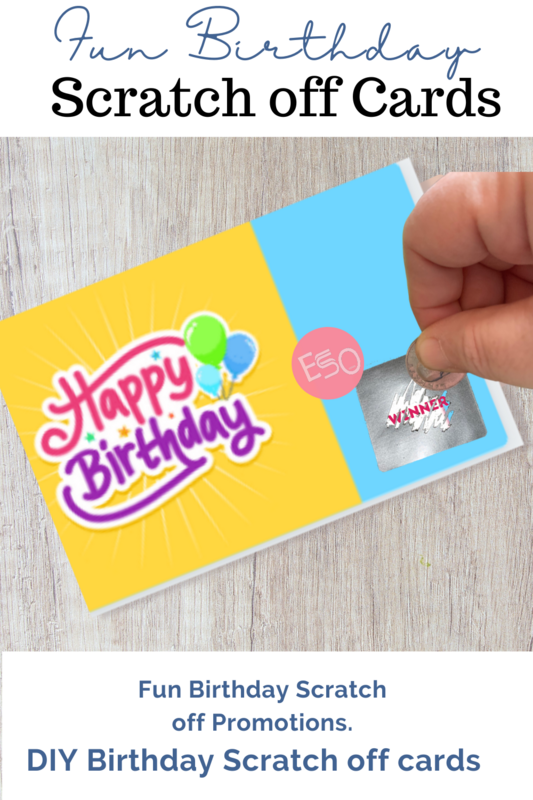 Brithday Scratch off Printable