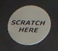 "Scratch Here" scratch off stickers- silver, gold and hologram