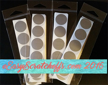 Silver scratch off stickers-Print scratch off cards
