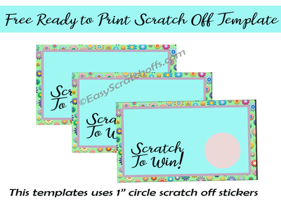 Pastel scratch off card- free printable