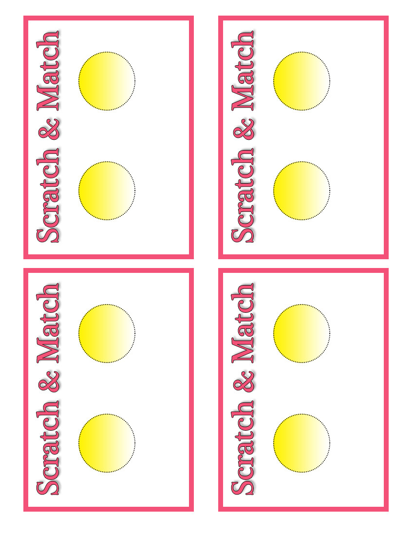 Scratch Off Card Templates