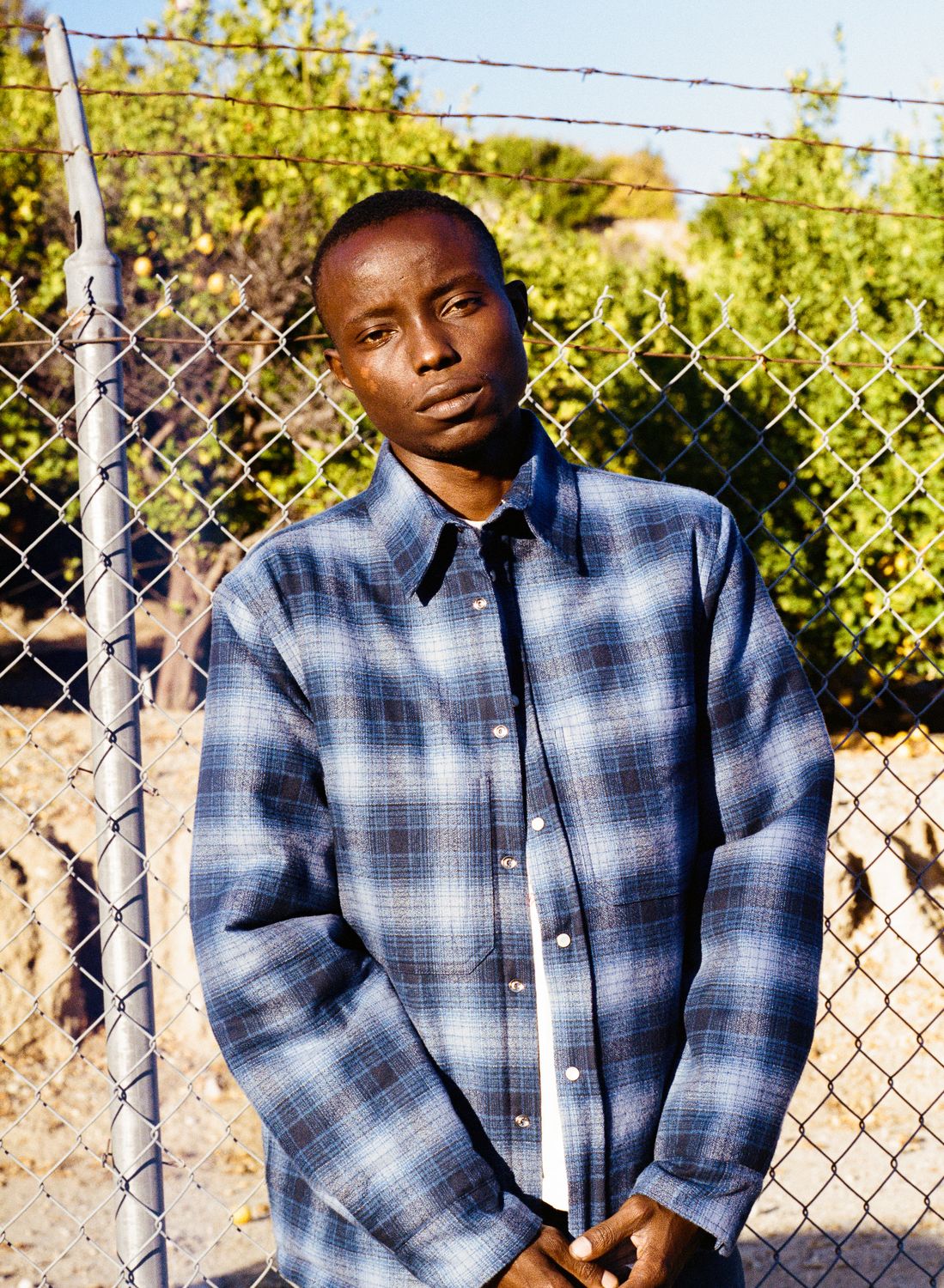 Japanese Flannel​- Blue and Gray