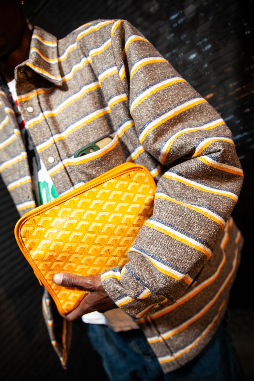 Japanese Flannel- Brown, Yellow and Beige