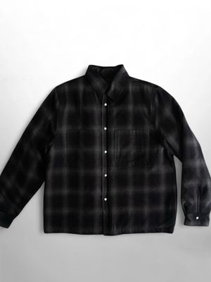 Japanese Flannel-​ Black and Gray