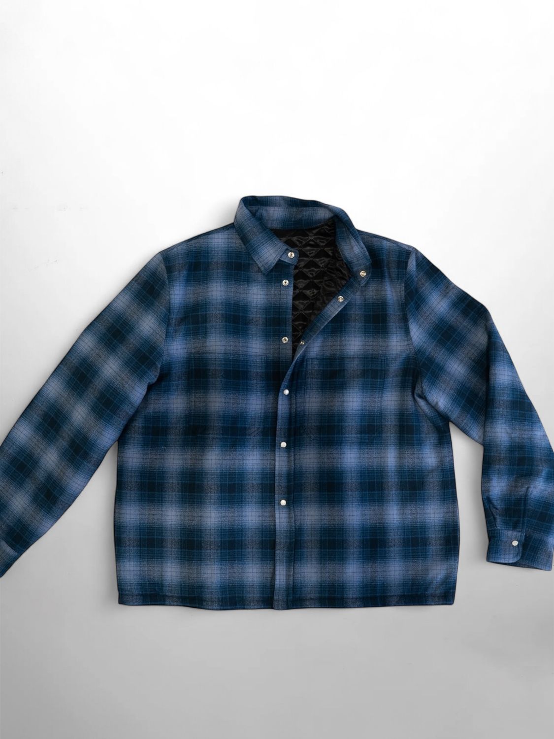 Japanese Flannel​- Blue and Gray