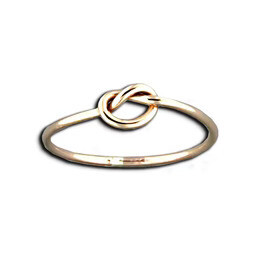 14k Gold Filled Love Knot Fitted Wholesale Toe Ring - Amor