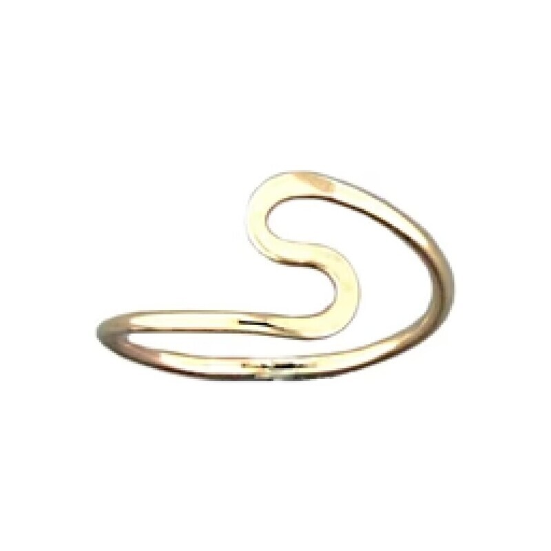 14k Gold Filled Swirl toe ring - Olivia