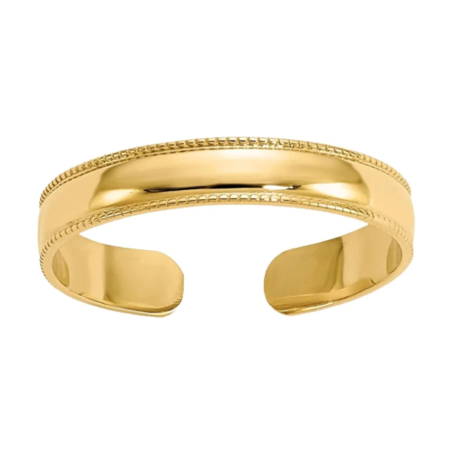 14k Gold Filled 5mm wide adjustable toe ring - Aria
