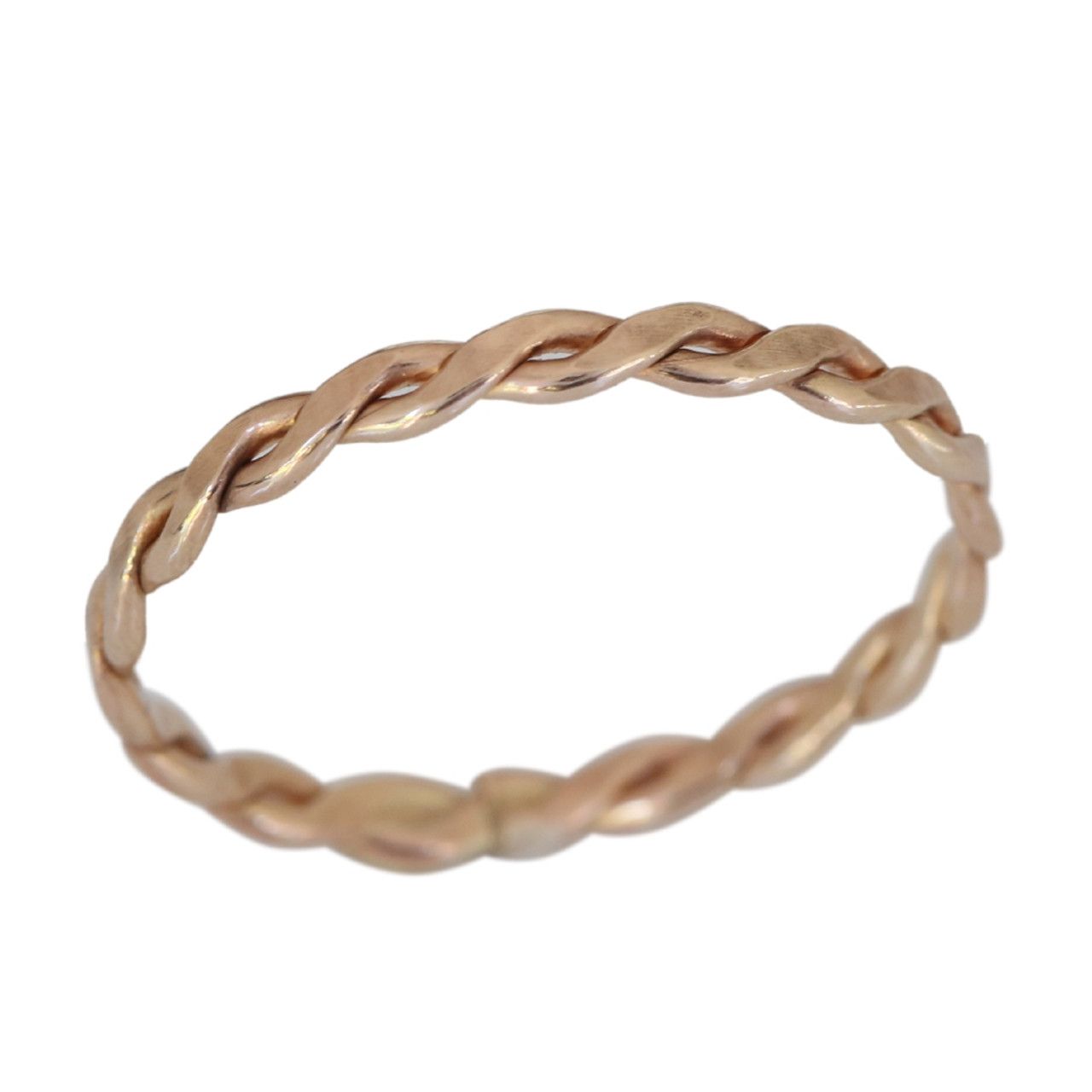 14k Gold Filled Braid Toe Ring for Women | Fitted