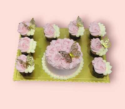 Butterfly Cake With Cup Cake