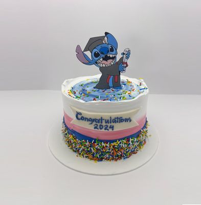 Stitch Graduation Cake 1