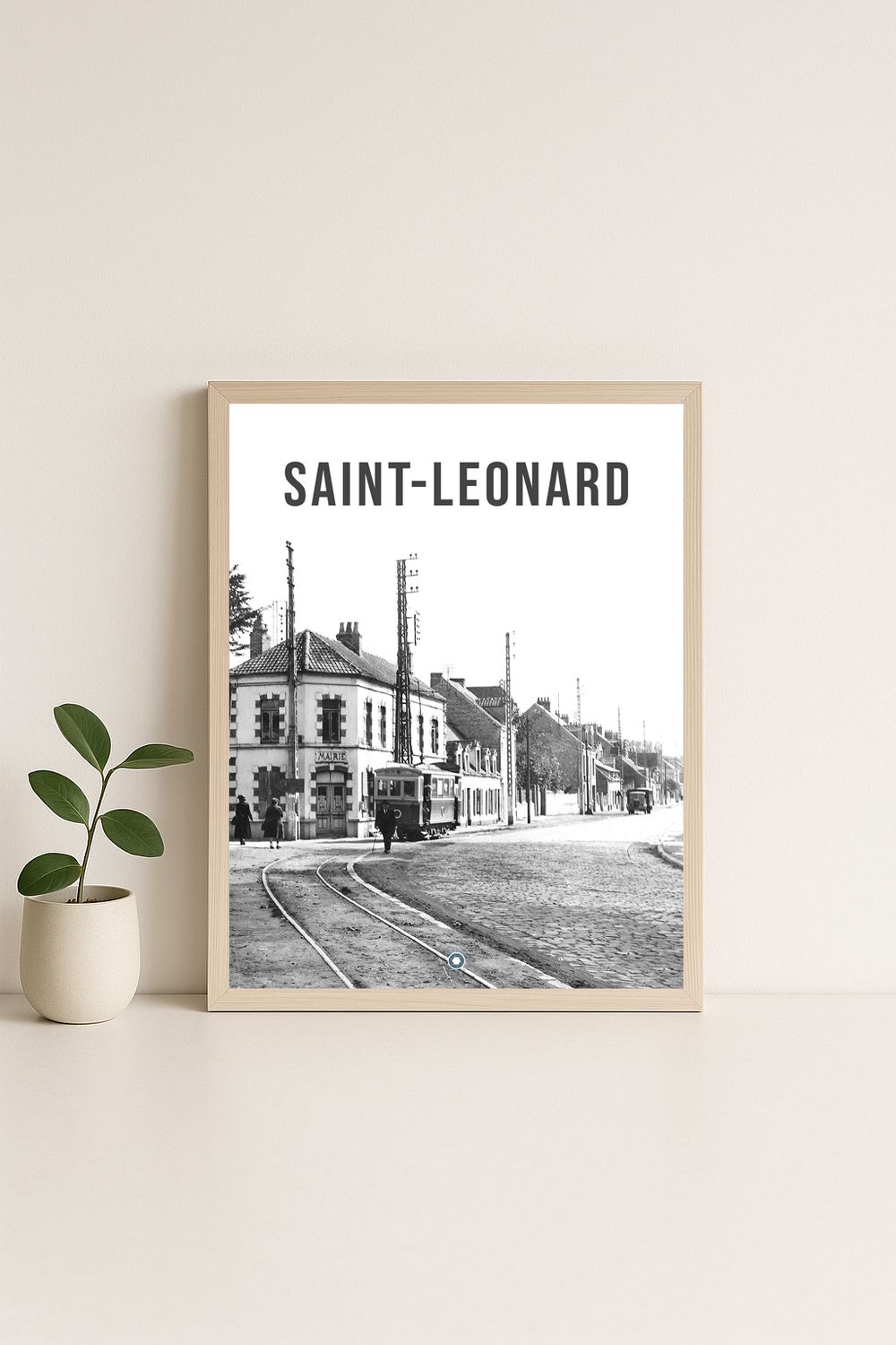 Affiche rétro noir et blanc Saint Leonard : BOULOGNE SUR MER, Hauts-de-France