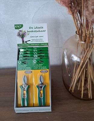 display bloemenscharen krom 20 stuks