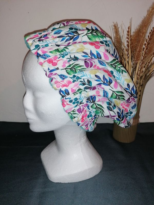 Charlotte sèche cheveux bambou feuilles flashy
