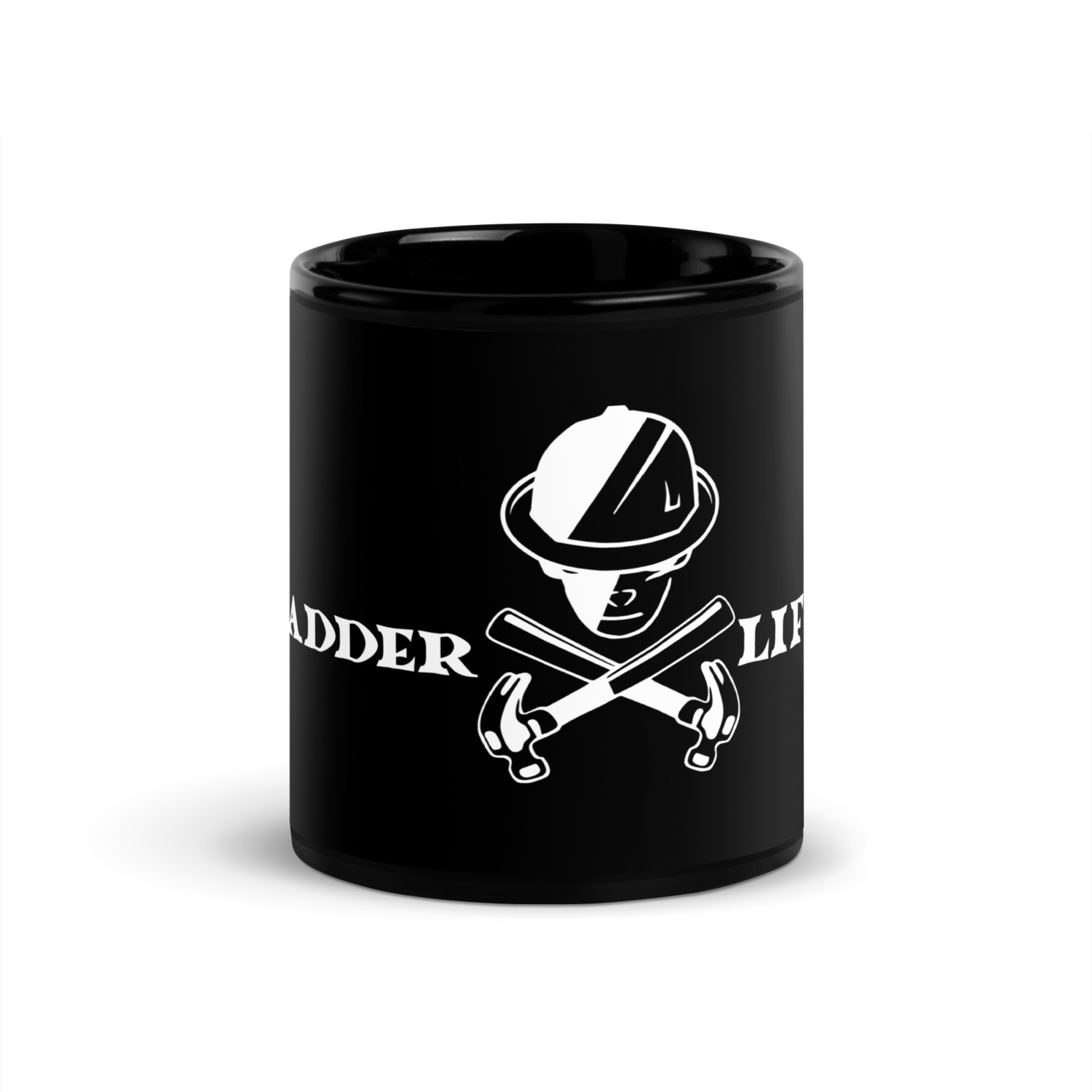 LADDER LIFE Black Glossy Mug