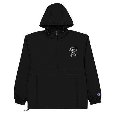 Embroidered LADDER LIFE Packable Rain Jacket