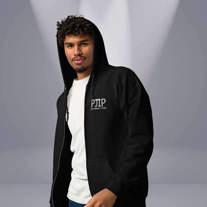 PJIP Unisex Logo Zip Hoodie