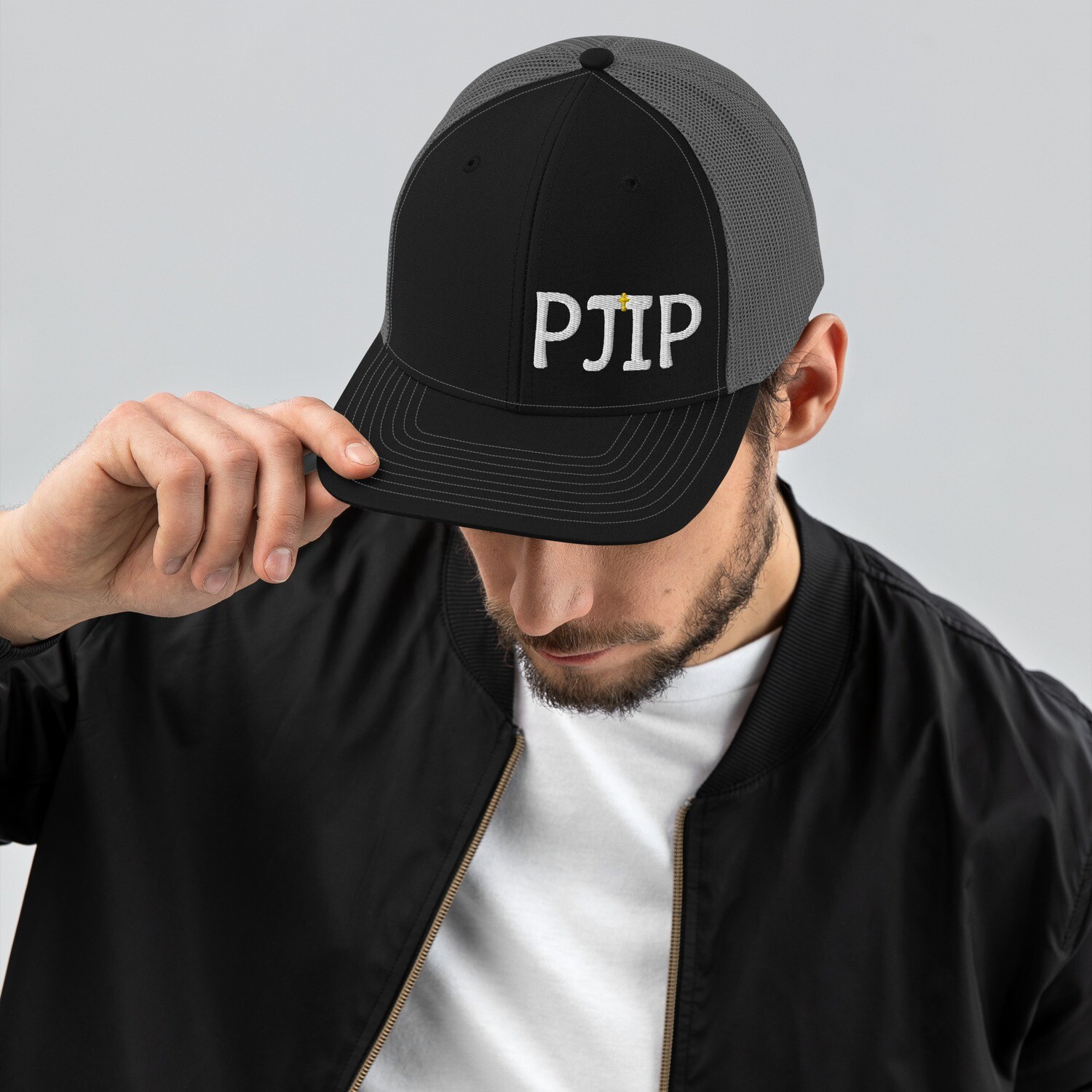 PJIP Logo Left Trucker Cap