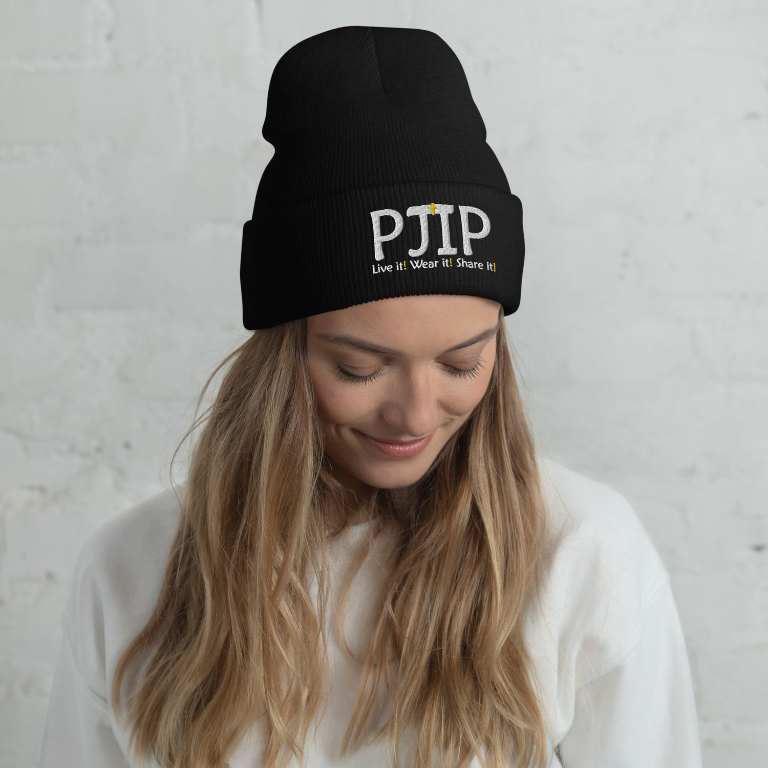 PJIP Unisex Logo LWS Cuffed Beanie