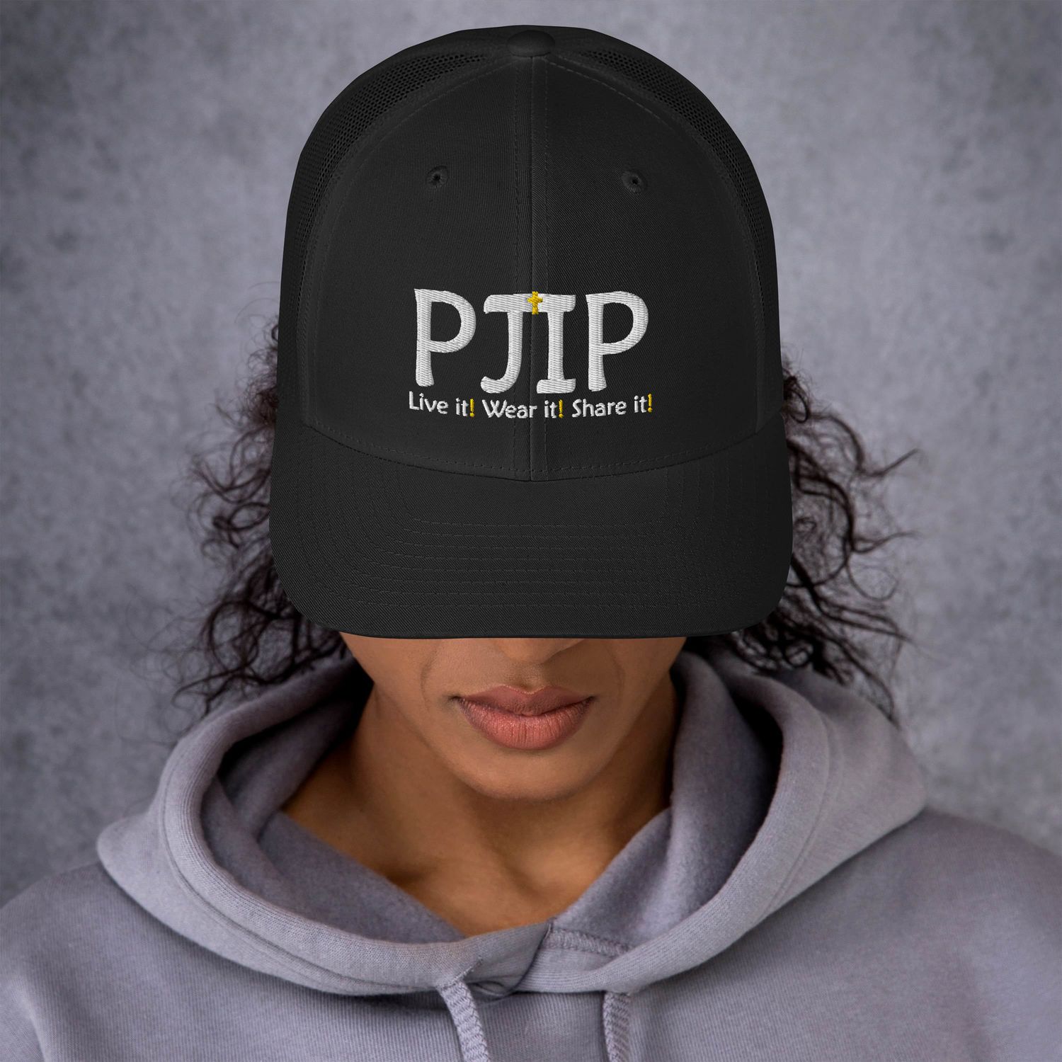 PJIP Logo LWS Trucker Cap