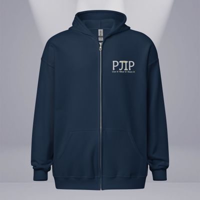 PJIP Unisex Logo LWS Zip Hoodie