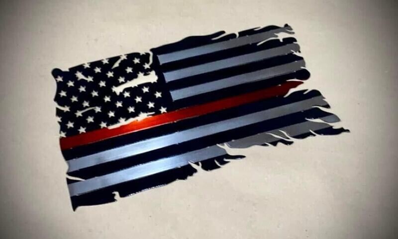 Thin Red Line Tribute Flag