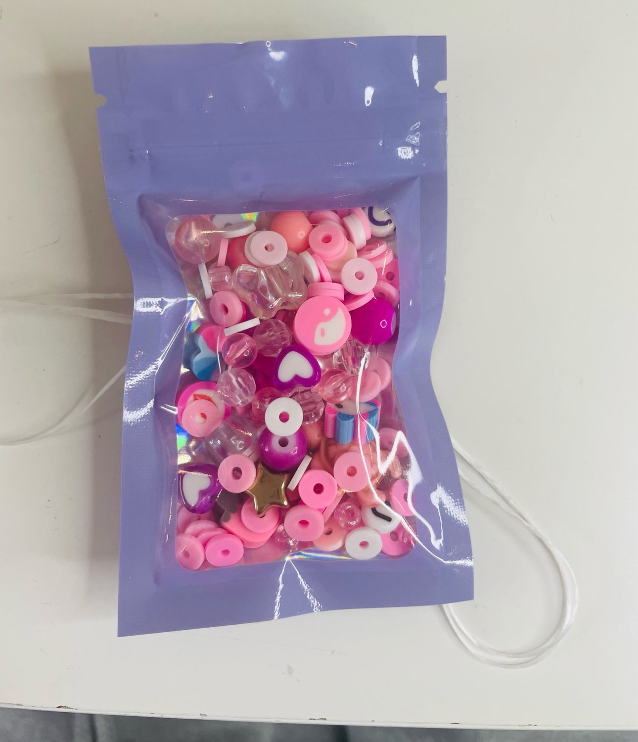 Pink Bead Confetti
