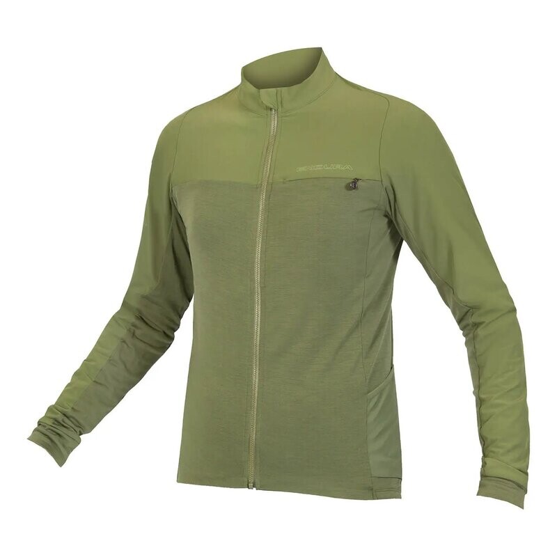 Chandail manches longues Endura GV500 Homme - Vert olive 