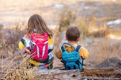 Sac D'hydratation CamelBak Mini M.U.L.E. Enfant - Rouge/Flammes 50 Oz - Sans Vessie - Occasion