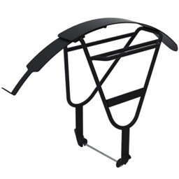 Support a bagage Toba - Roger The Messenger - Garge Boue et Support a Cadenas, Noir