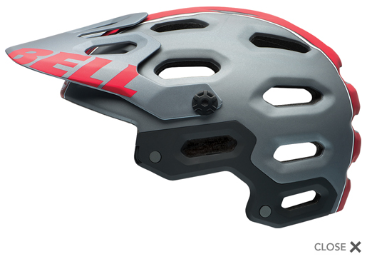 Casque Bell Super 2 - Small - Titane mat / Rouge