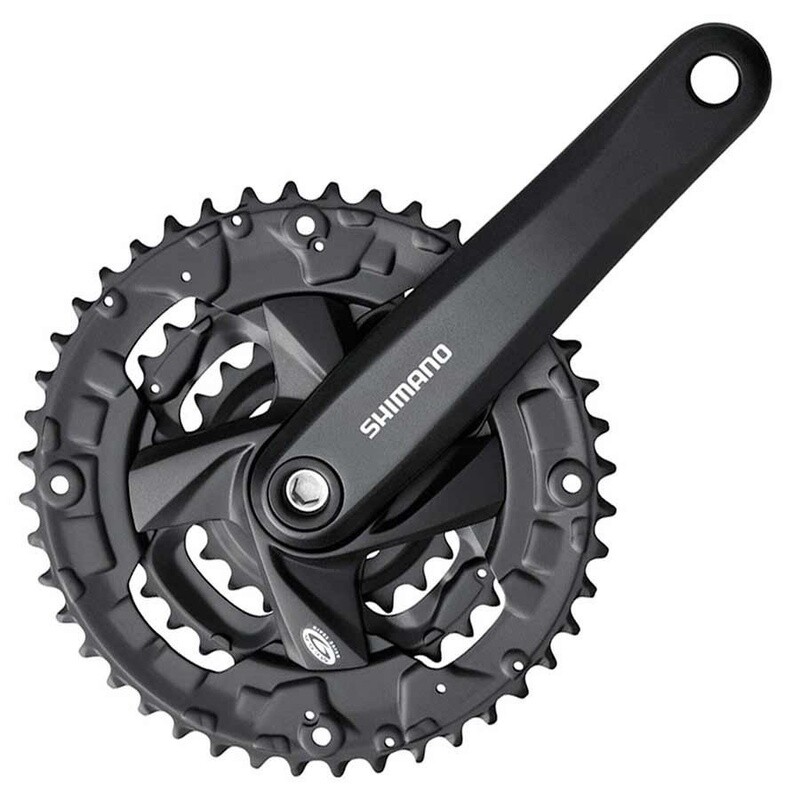 Pedalier Shimano FC-M371 9 vit.. 175mm 26/36/48 dts square taper - Noir