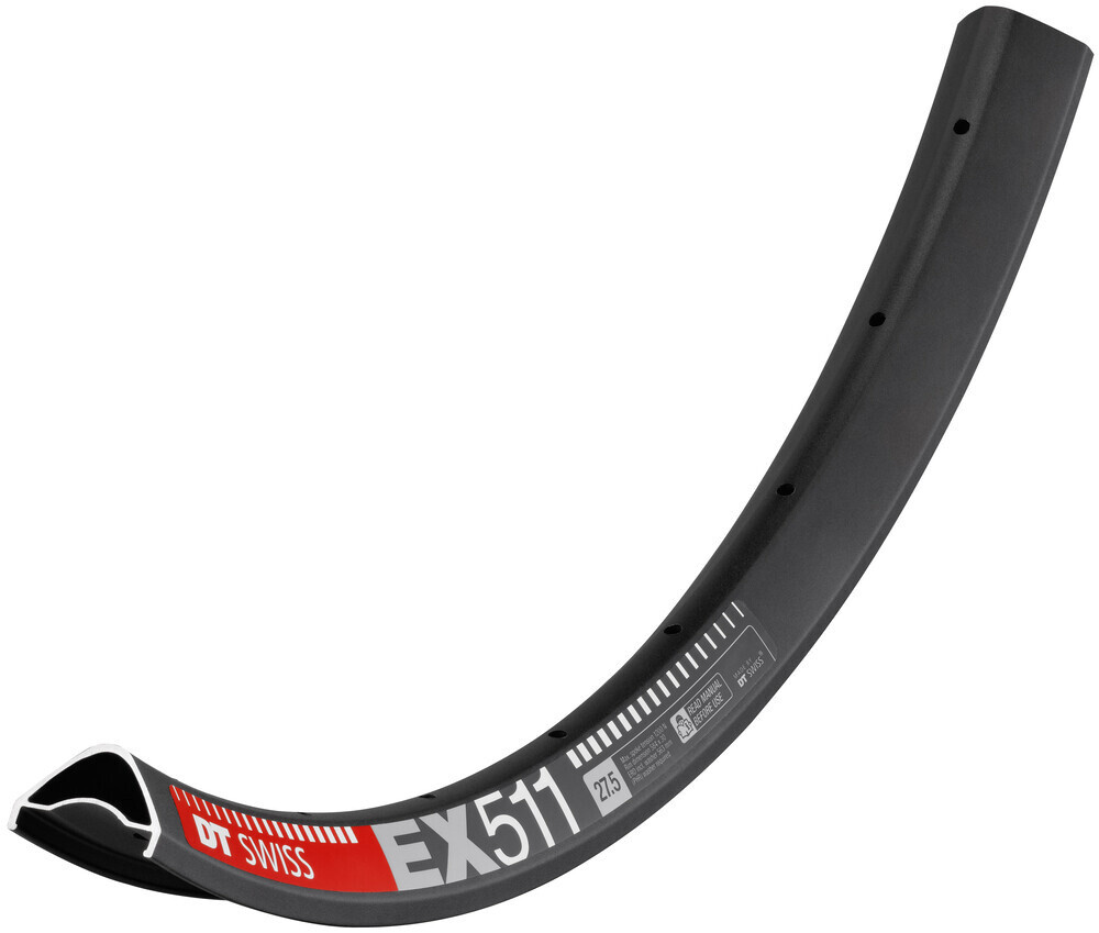 Jante 27.5 po DT Swiss EX 511 disque largeur 30mm - 32 trous - Noir Jante 27.5 po DT Swiss EX 511 disque largeur 30mm - 32 trous - Noir